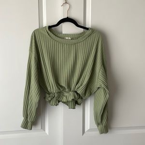 Green Altar’d State Cropped Sweater